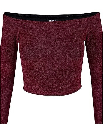 Urban Classics - Haut manches longues motif/style Paillettes
