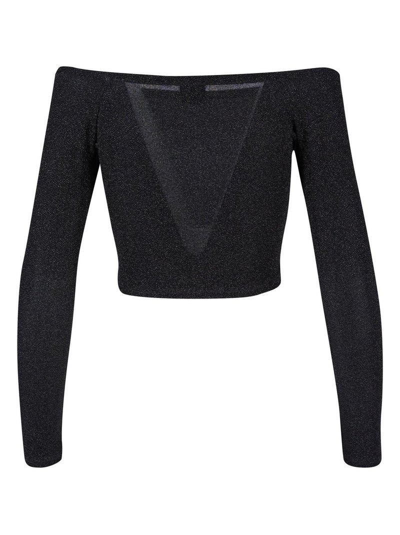 Urban Classics - Haut manches longues motif/style Paillettes Noir - Kiabi