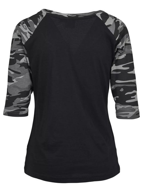 Urban Classics - Haut manches ¾ motif/style Contrasté - Kiabi