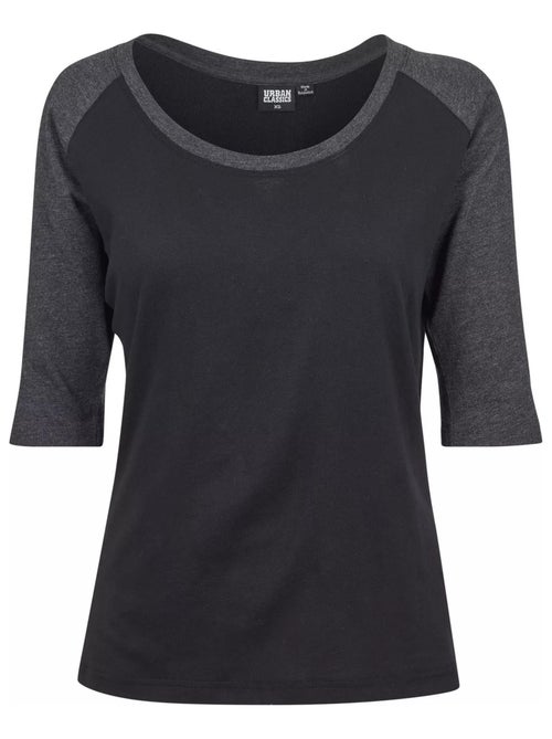 Urban Classics - Haut manches ¾ motif/style Contrasté - Kiabi