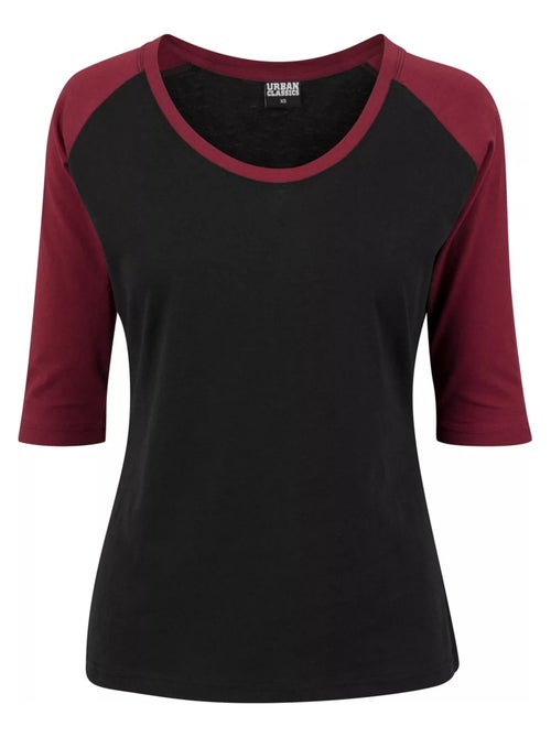 Urban Classics - Haut manches ¾ motif/style Contrasté - Kiabi