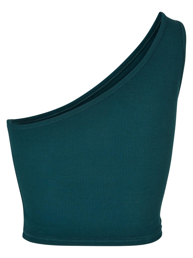 Urban Classics - Haut motif/style Asymétrique Bleu lagon - Kiabi