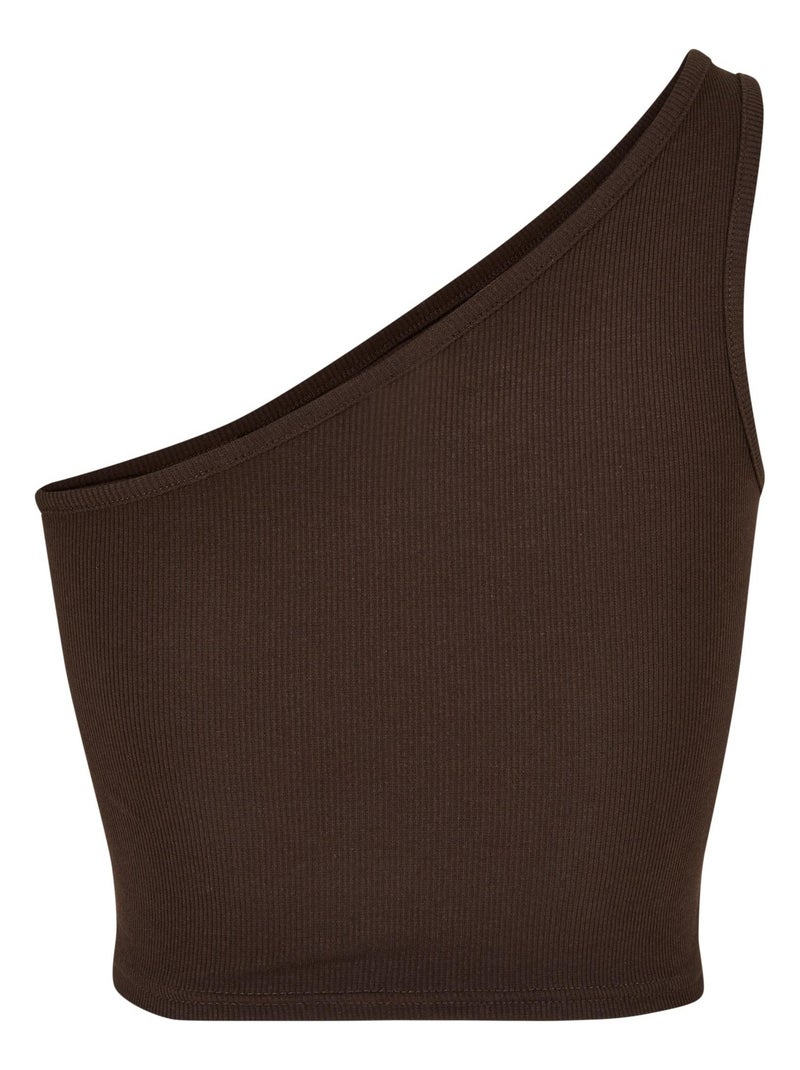 Urban Classics - Haut motif/style Asymétrique Marron - Kiabi