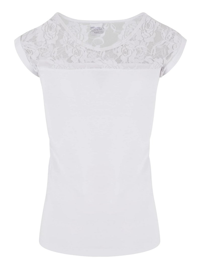 Urban Classics - Haut motif/style Dentelle Blanc - Kiabi
