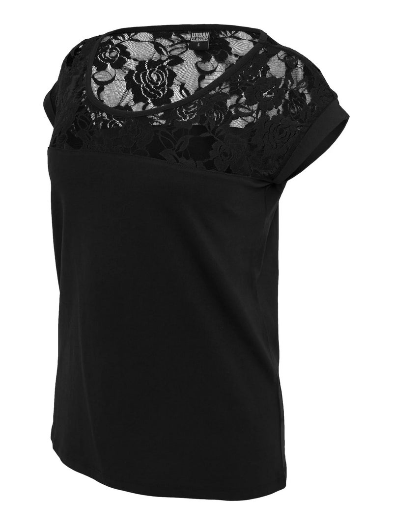 Urban Classics - Haut motif/style Dentelle Noir - Kiabi