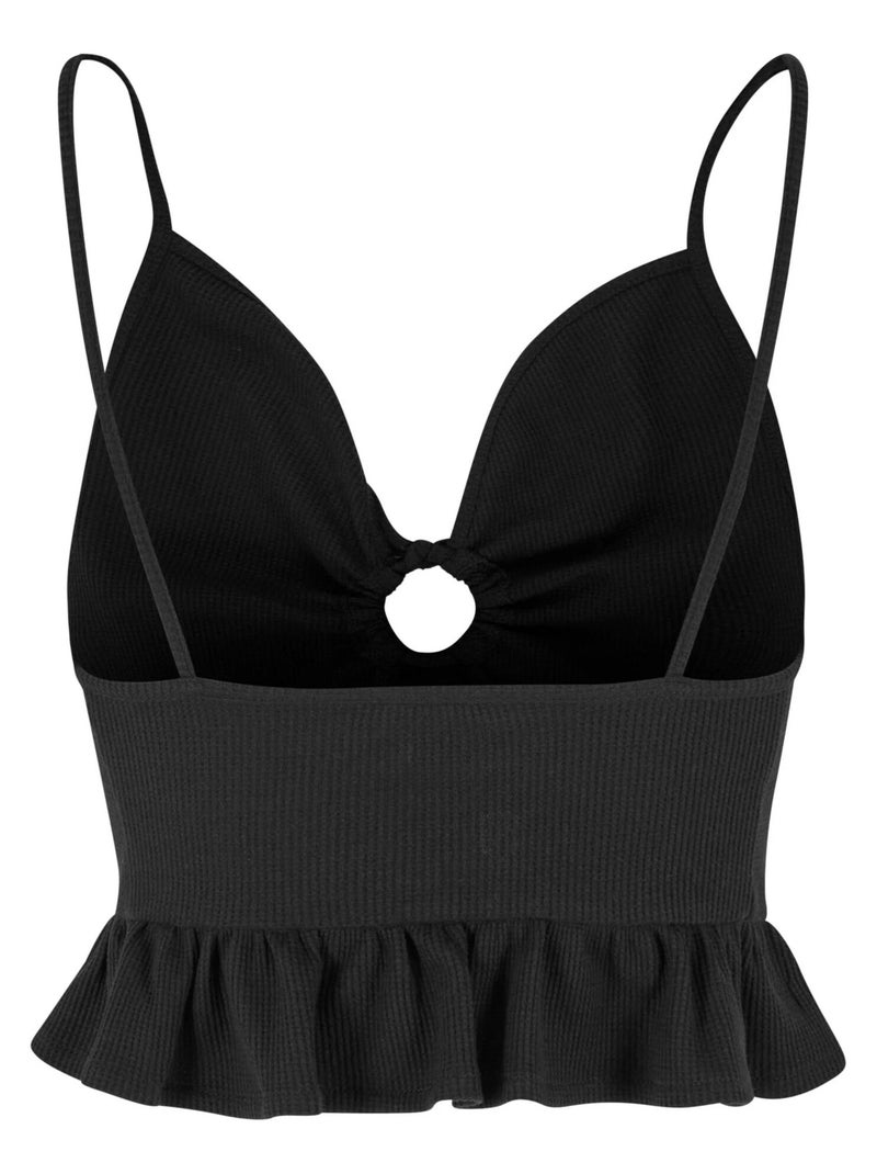 Urban Classics - Haut motif/style Volanté Noir - Kiabi