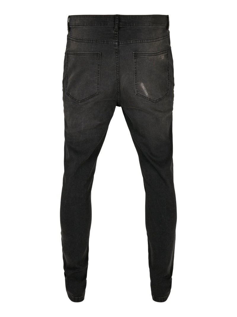 Urban Classics - Jean motif/style Effet usé Noir - Kiabi