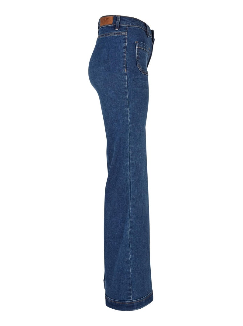 Urban Classics - Jean motif/style rétro Bleu anthracite - Kiabi