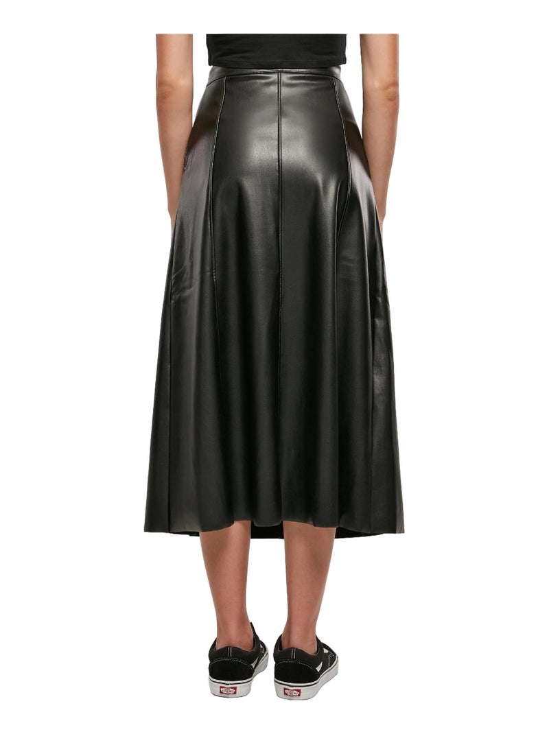 Urban Classics - Jupe mi-longue Noir - Kiabi
