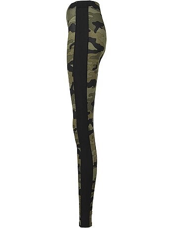 Urban Classics - Legging motif/style camouflage et rayure