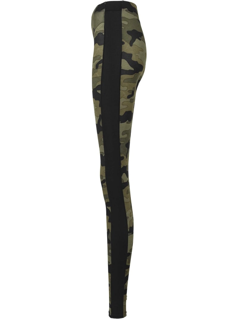Urban Classics - Legging motif/style camouflage et rayure Vert forêt - Kiabi