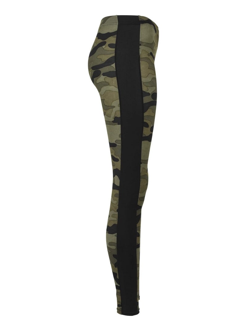 Urban Classics - Legging motif/style camouflage et rayure Vert forêt - Kiabi