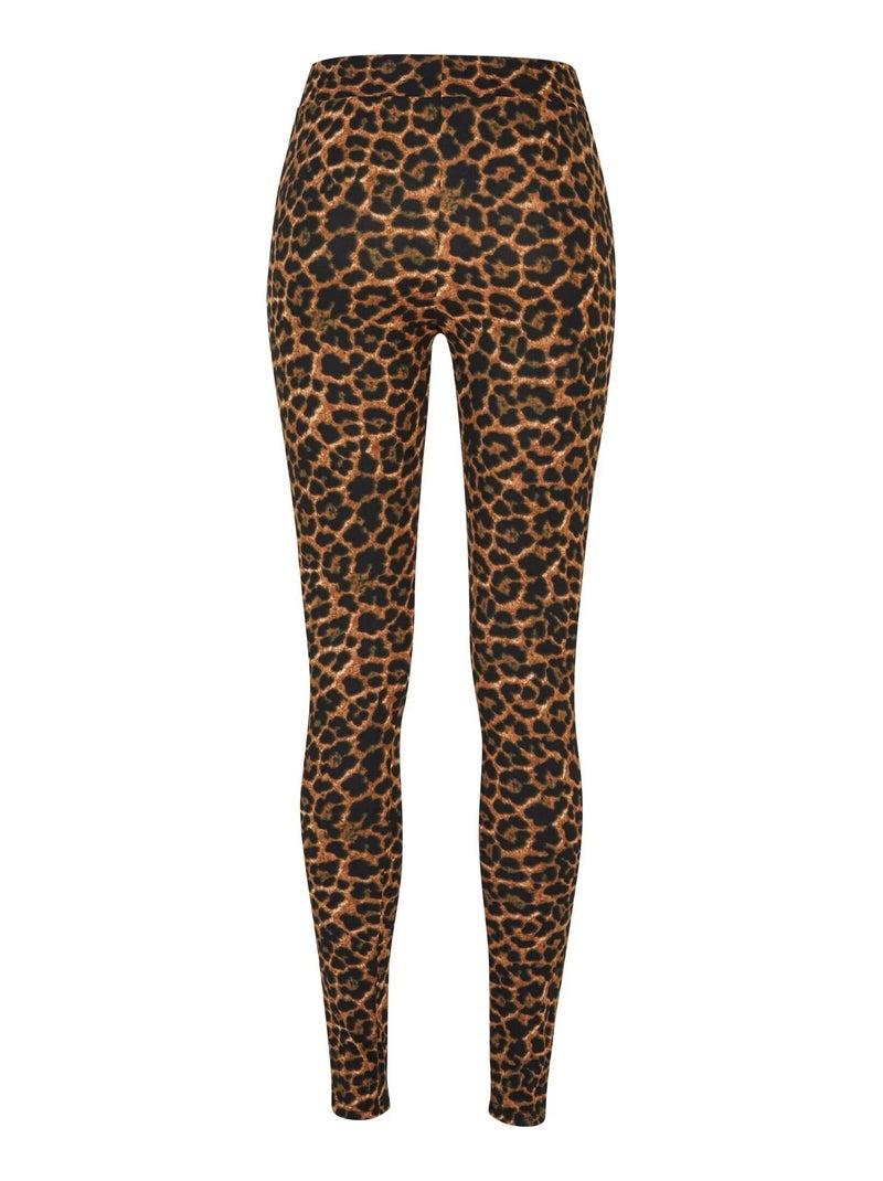 Urban Classics - Legging motif/style imprimé léopard Noir Orange - Kiabi