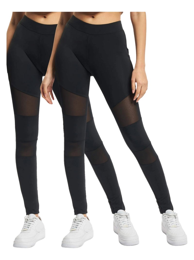 Urban Classics - Leggings motif/style Maille Noir - Kiabi