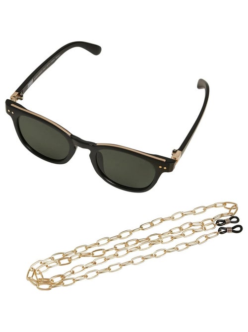 Urban Classics - Lunettes de soleil avec chaîne ITALY - Kiabi