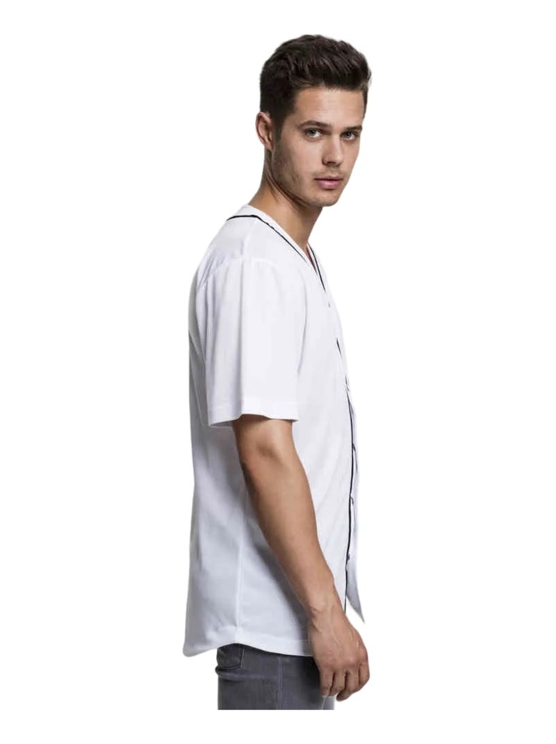 Urban Classics - Maillot baseball Blanc Noir - Kiabi