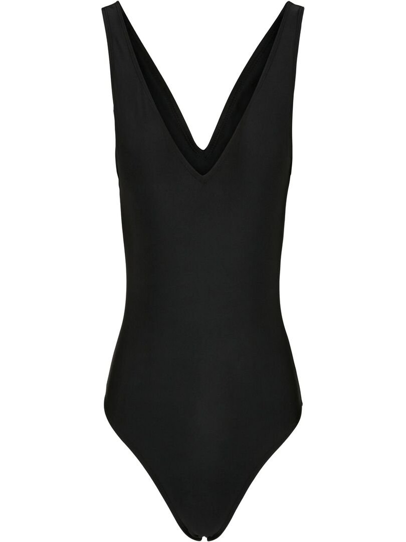Maillot De Bain Une-pièce Femme Katia – Taille 50 – Noir à Rayures – Neuf Avec étiquettes