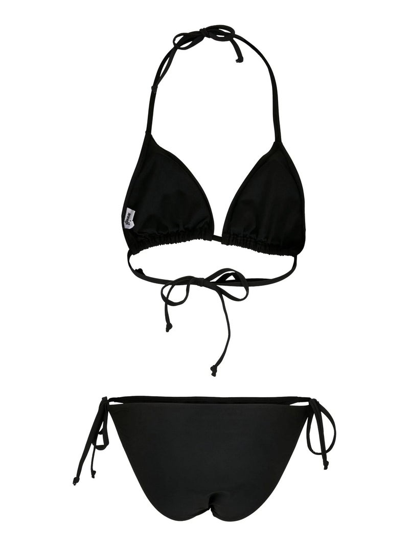 Urban Classics - Maillot de bain 2 pièces motif/style Triangle Noir - Kiabi