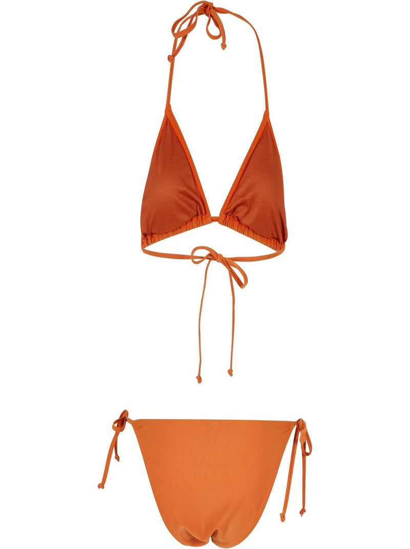 Urban Classics - Maillot de bain 2 pièces motif/style Triangle Orange corail - Kiabi