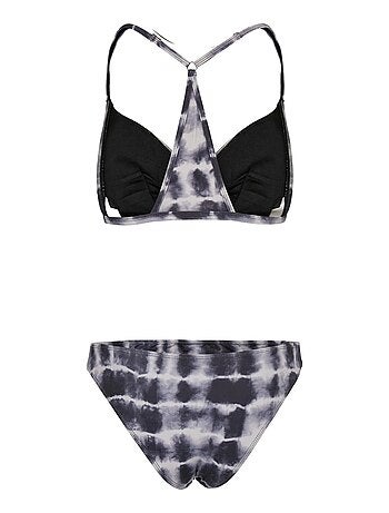 Urban Classics - Maillot de bain 2 pièces motif/style triangle tie-dye