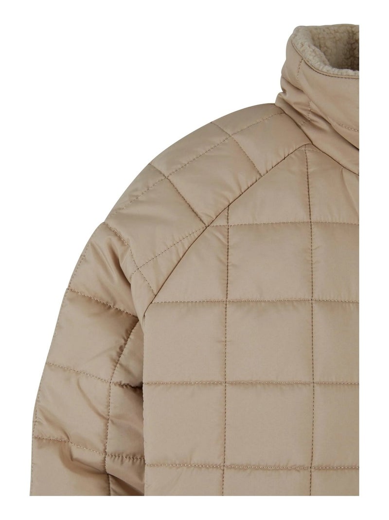 Urban Classics - Manteau motif/style matelassé Beige - Kiabi