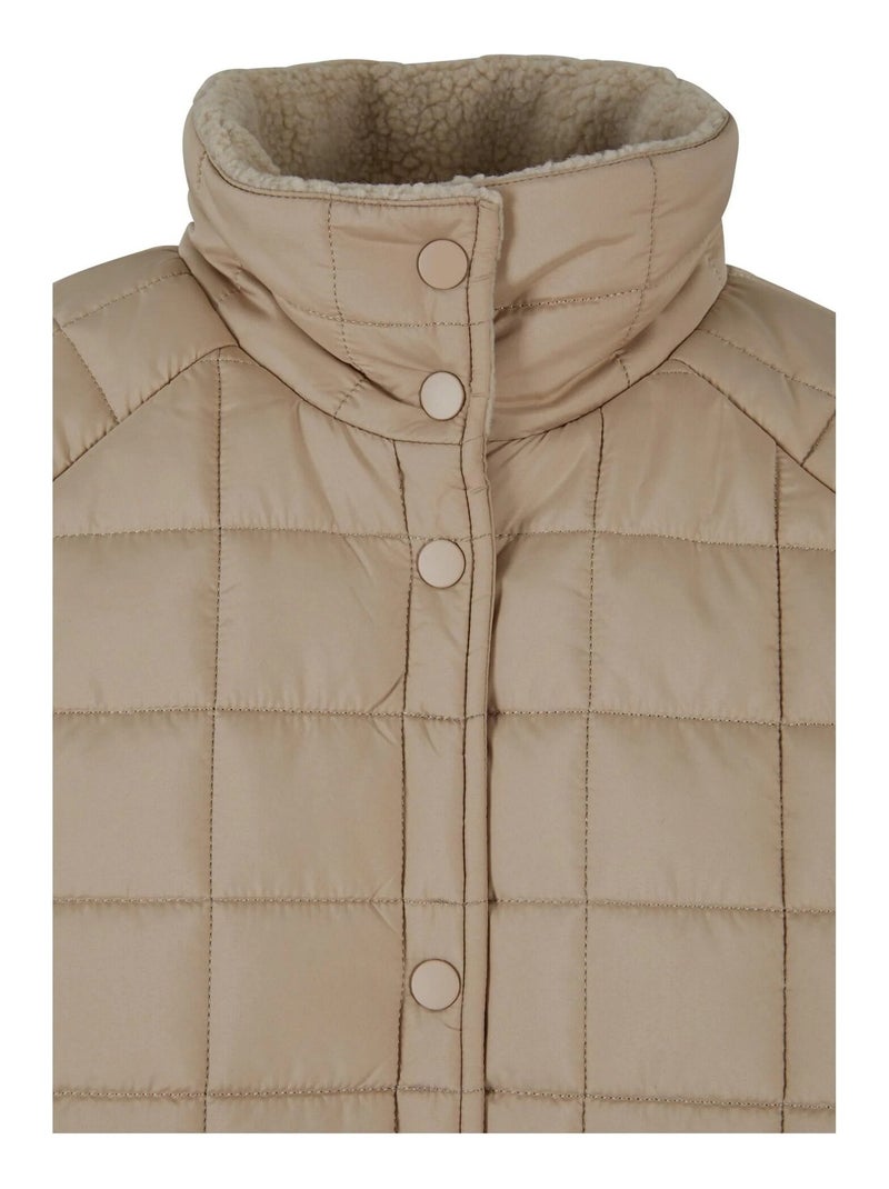 Urban Classics - Manteau motif/style matelassé Beige - Kiabi