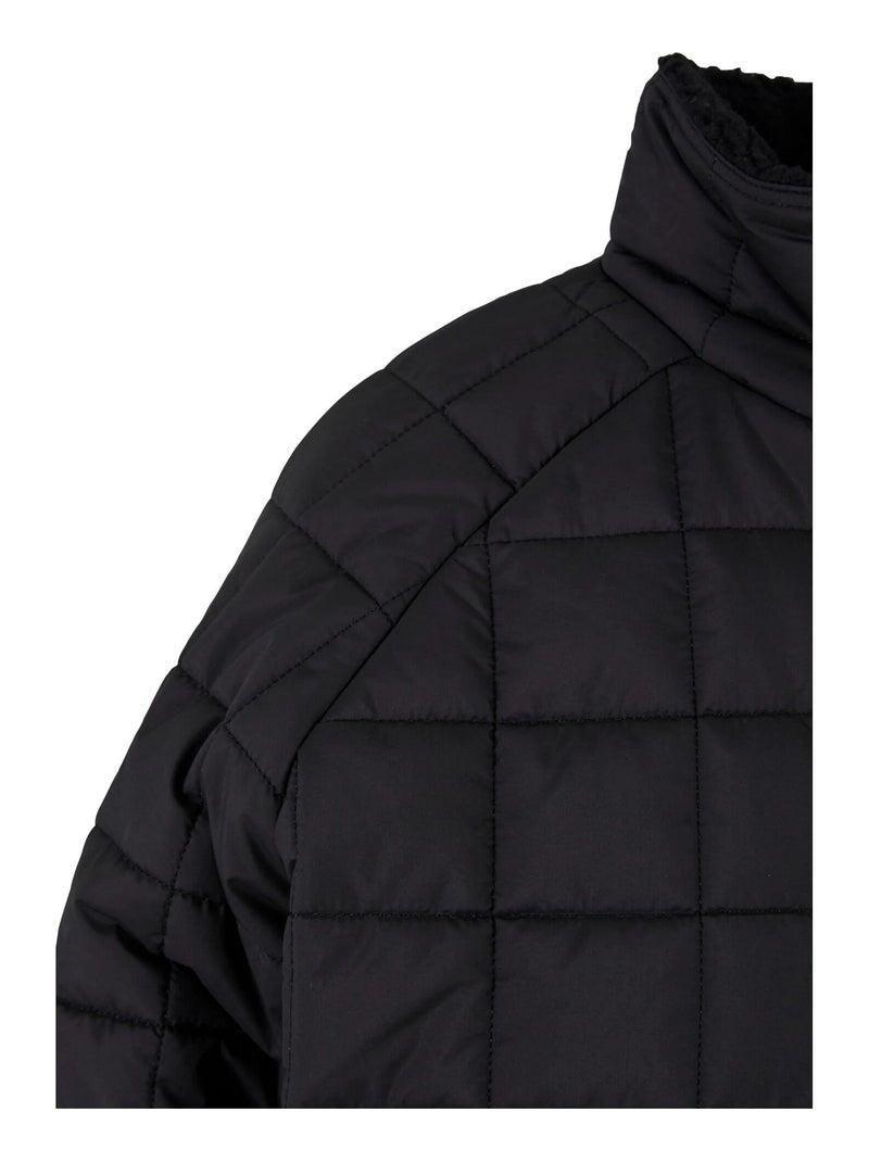 Urban Classics - Manteau motif/style matelassé Noir - Kiabi