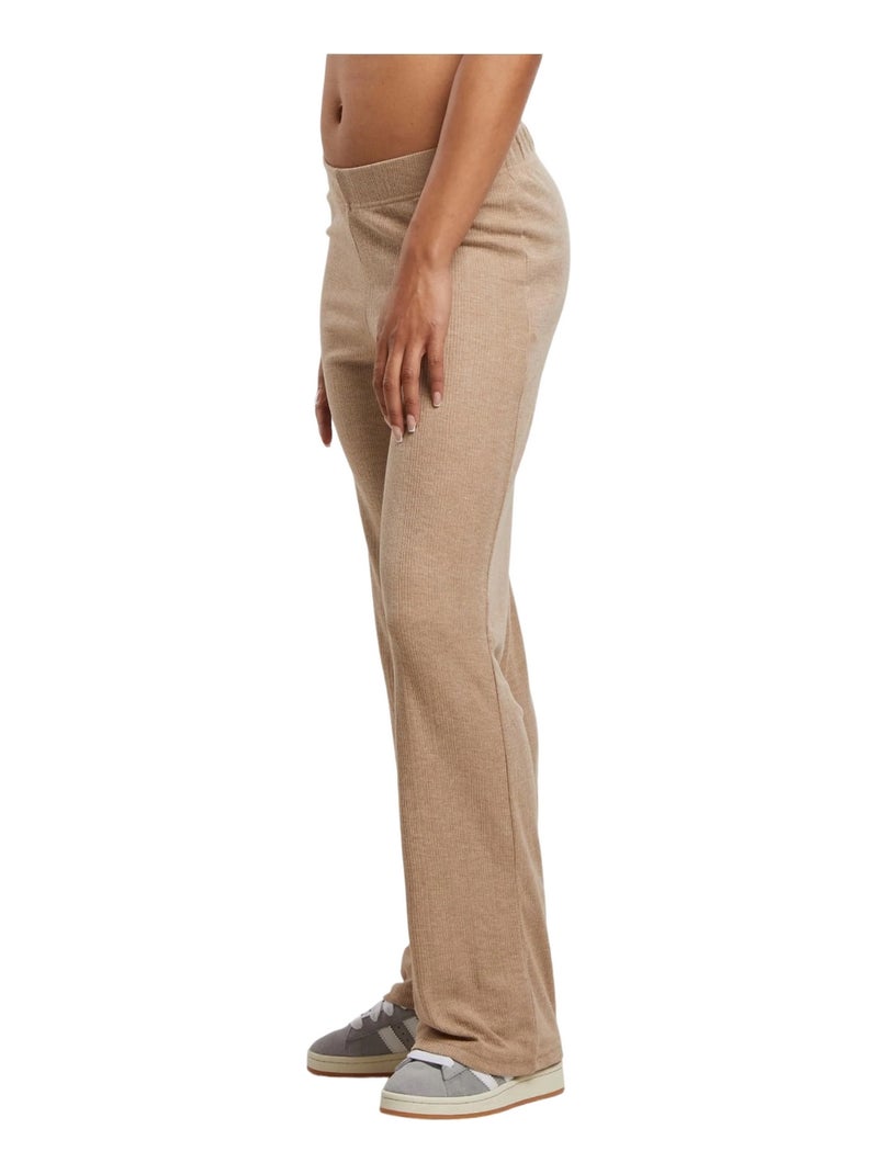 Urban Classics - Pantalon motif/style Côtelé Beige chiné - Kiabi