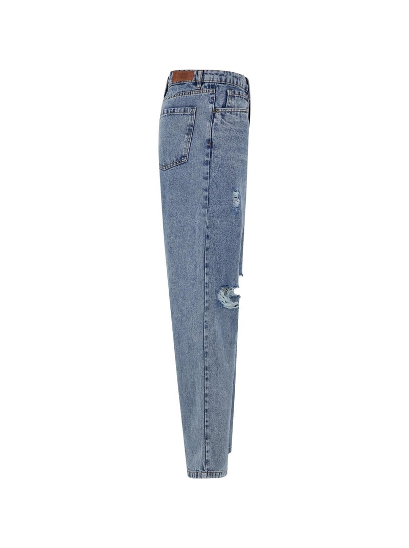 Urban Classics - Pantalon motif/style usé 90'S Bleu jean - Kiabi
