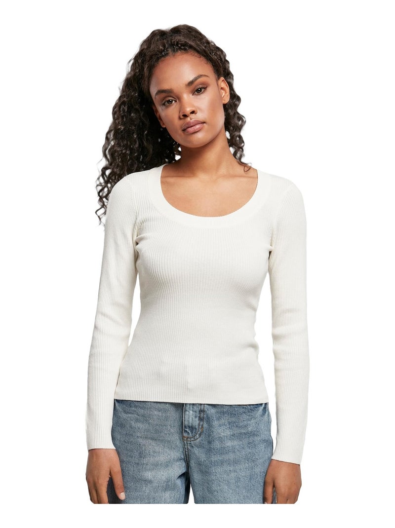Urban Classics - Pull manches longues Blanc nacré - Kiabi
