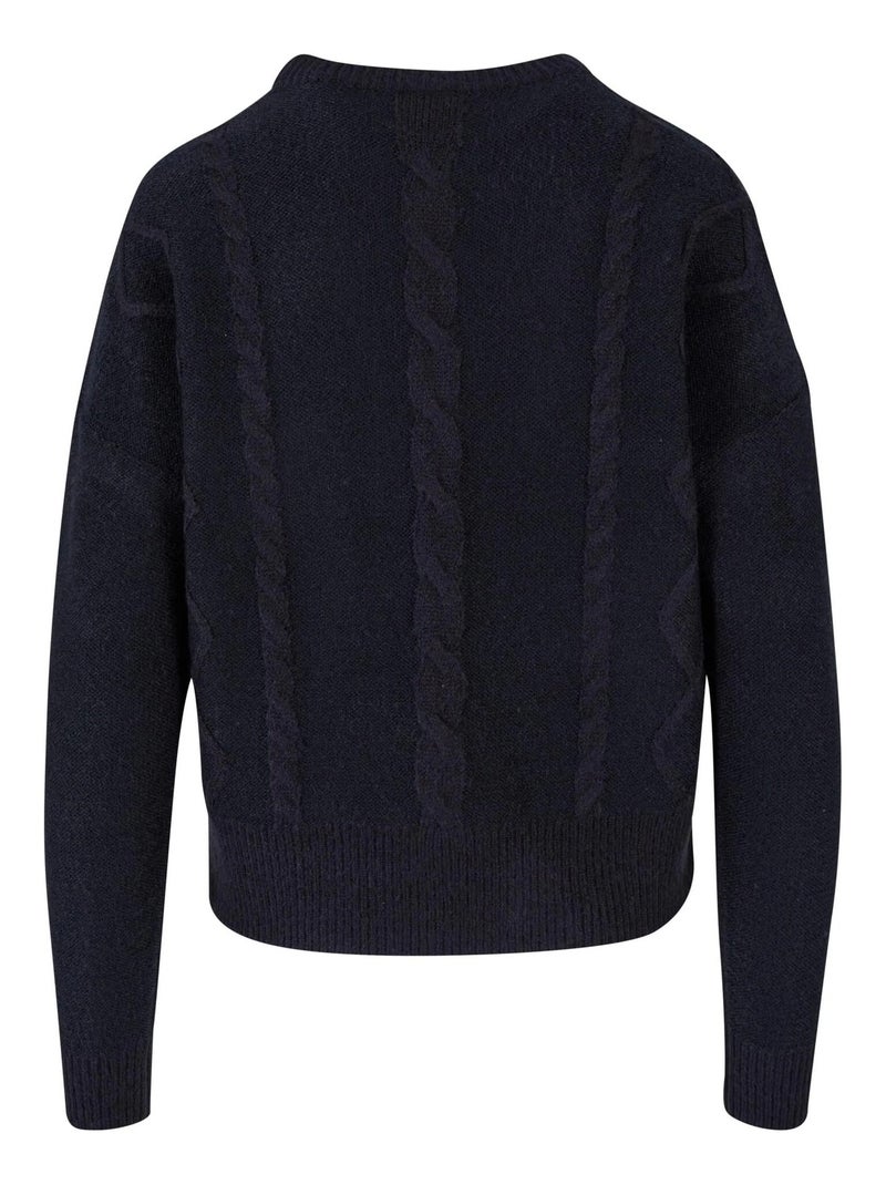 Urban Classics - Pull motif/style Maille torsadée Noir - Kiabi