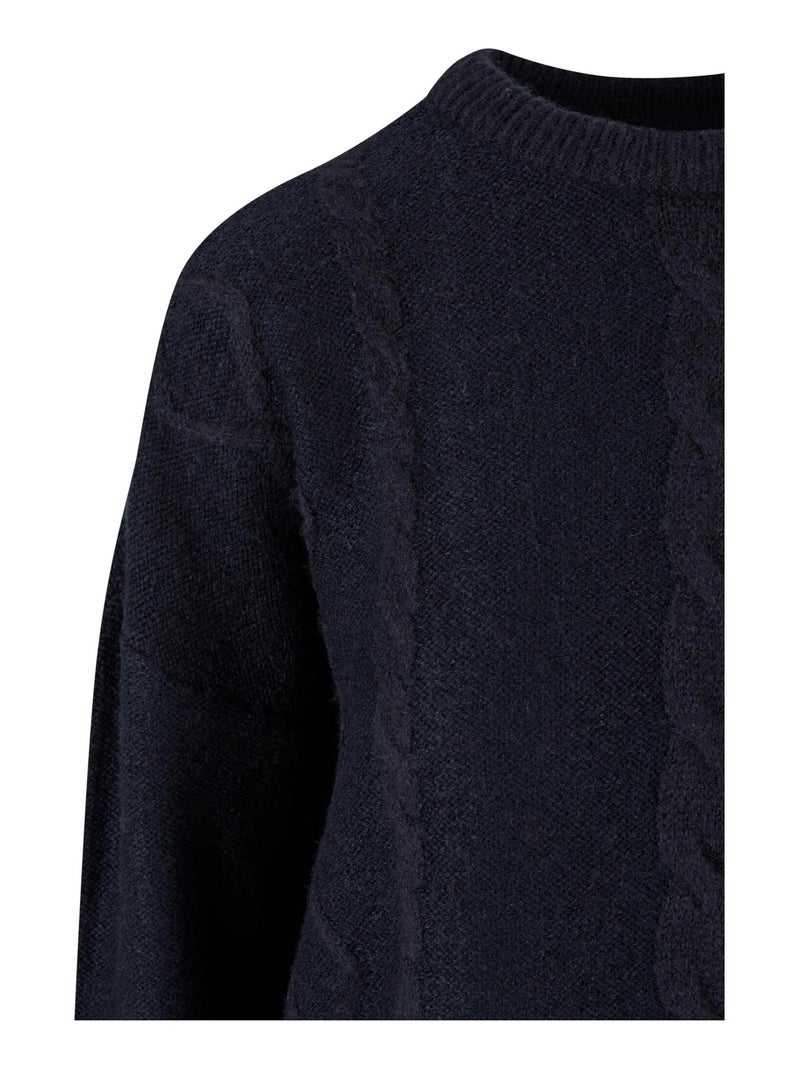 Urban Classics - Pull motif/style Maille torsadée Noir - Kiabi