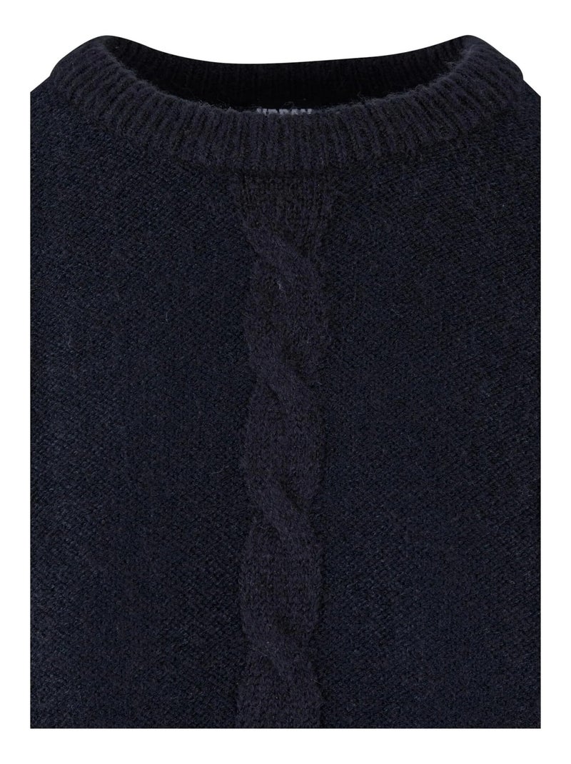 Urban Classics - Pull motif/style Maille torsadée Noir - Kiabi