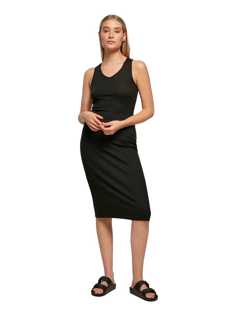 Urban Classics - Robe mi-longue Noir - Kiabi