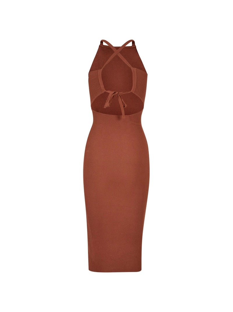 Urban Classics - Robe mi-longue Terracotta - Kiabi
