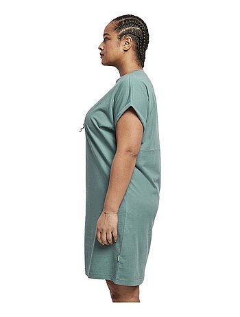 Urban Classics - Robe t-shirt manches cut-on