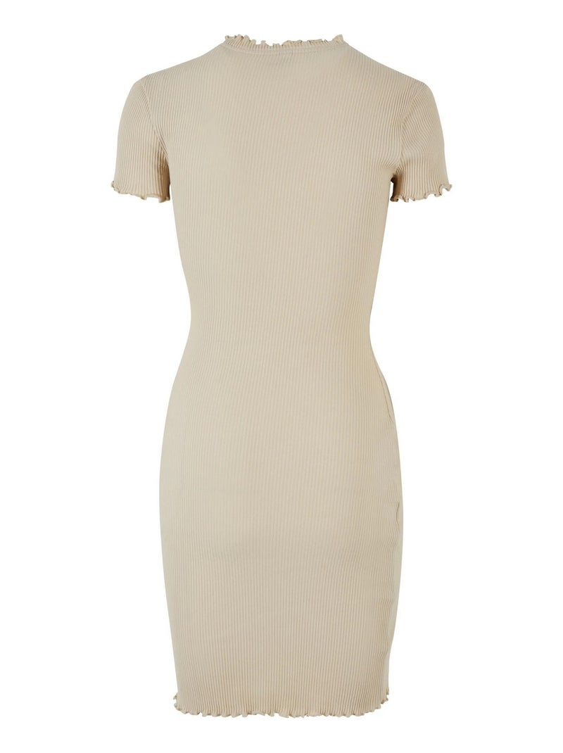 Urban Classics - Robe t-shirt motif/style Côtelé Blanc nacré - Kiabi