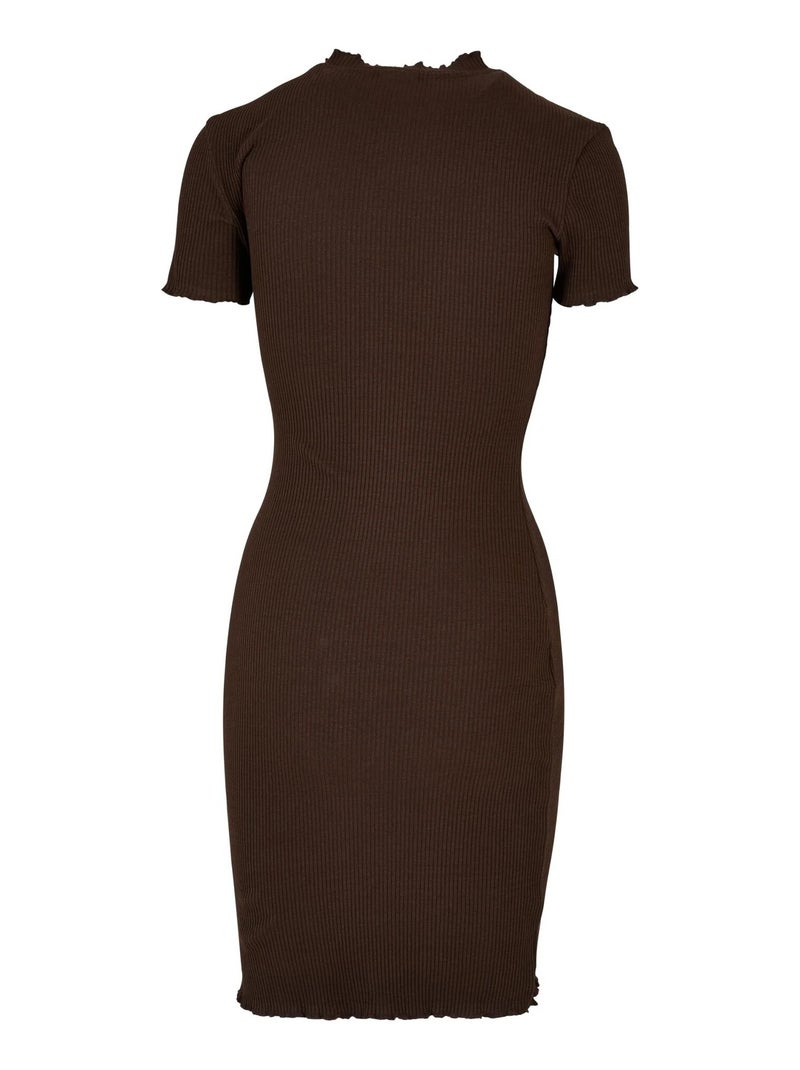 Urban Classics - Robe t-shirt motif/style Côtelé Marron - Kiabi