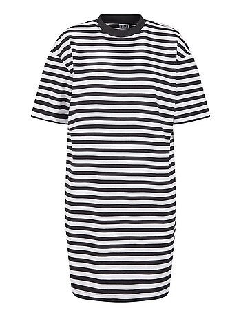 Urban Classics - Robe t-shirt motif/style rayé