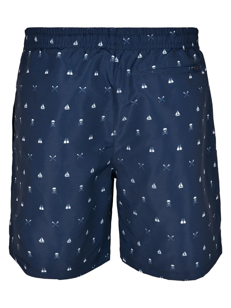Urban Classics - Short de bain motif/style À motifs Bleu - Kiabi
