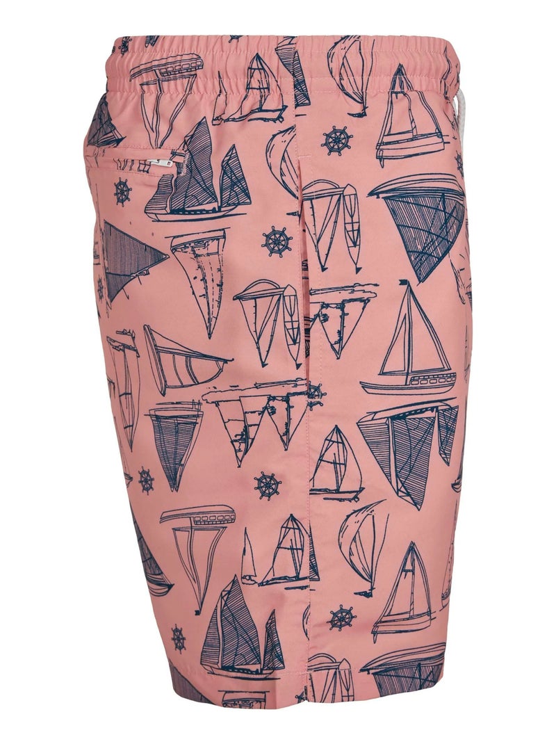 Urban Classics - Short de bain motif/style À motifs Rose clair - Kiabi