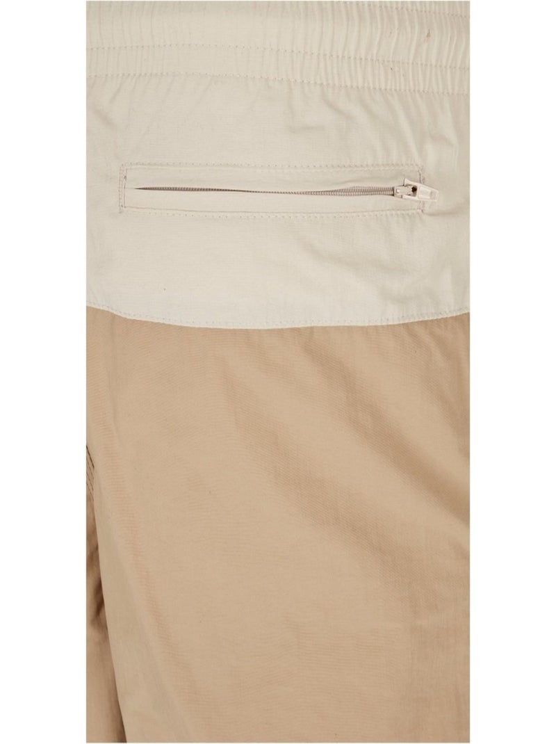 Urban Classics - Short de bain motif/style Bloc Beige - Kiabi