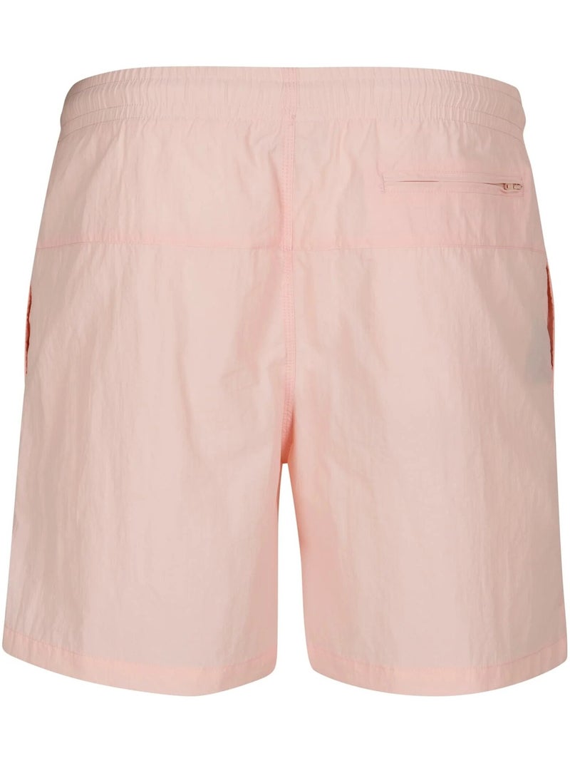 Urban Classics - Short de bain motif/style Bloc Blanc Beige - Kiabi