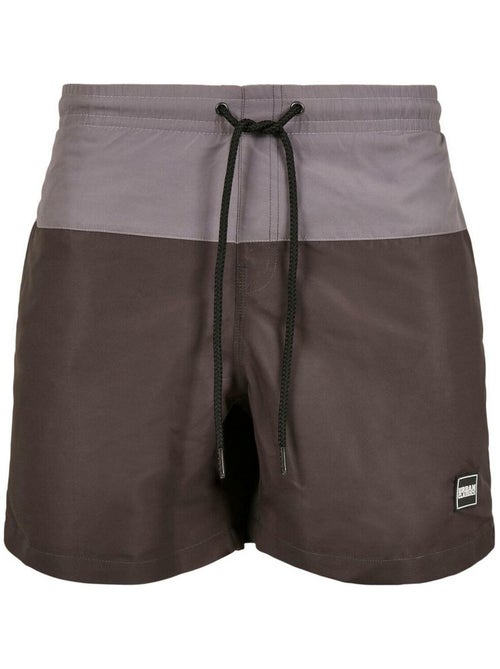Urban Classics - Short de bain motif/style Bloc - Kiabi