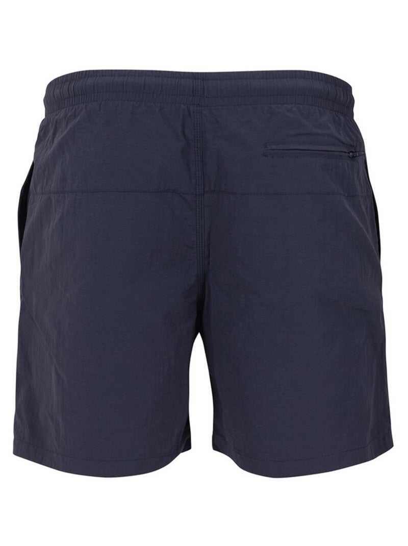 Urban Classics - Short de bain motif/style Bloc Bleu anthracite - Kiabi