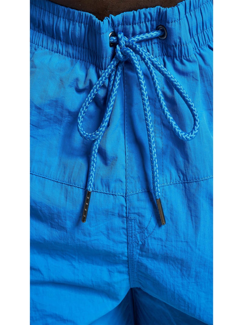 Urban Classics - Short de bain motif/style Bloc Bleu azur - Kiabi