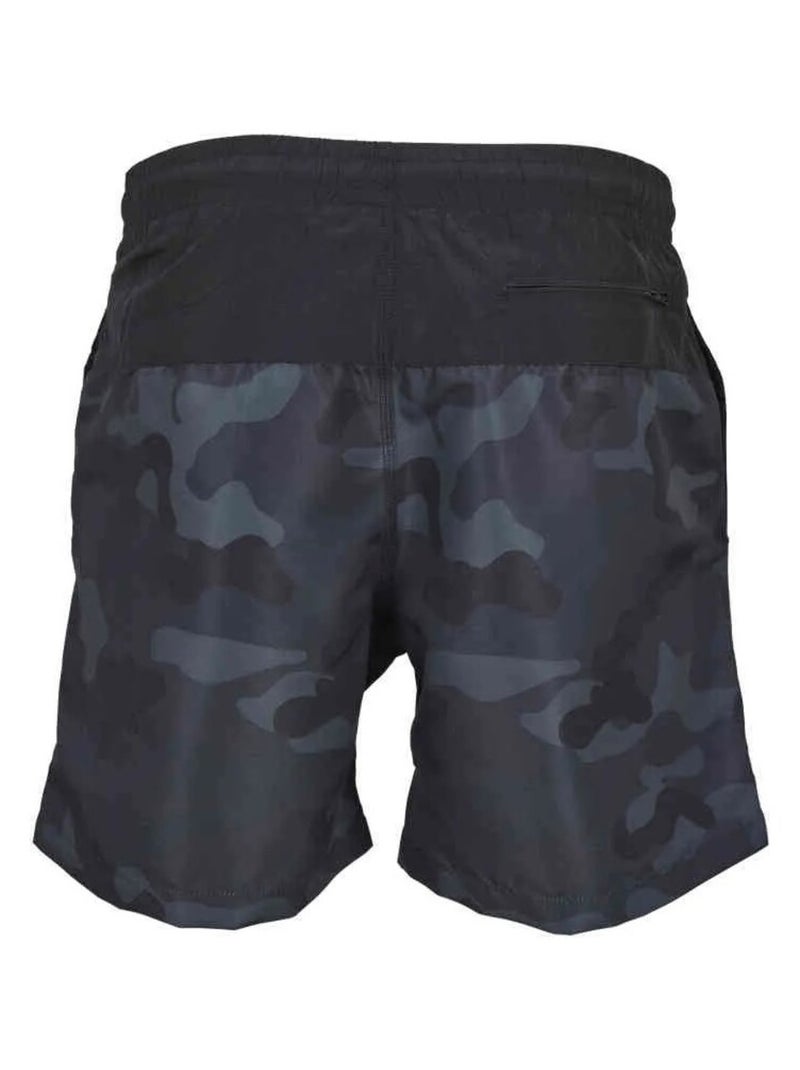 Urban Classics - Short de bain motif/style Bloc Bleu céladon - Kiabi