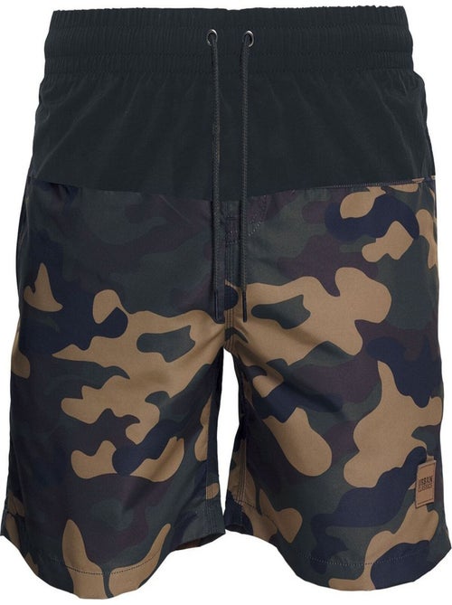 Urban Classics - Short de bain motif/style Bloc - Kiabi