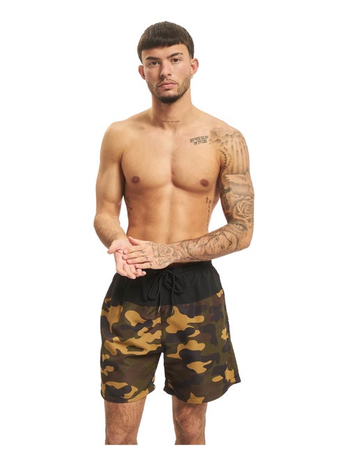 Urban Classics - Short de bain motif/style Bloc - Kiabi