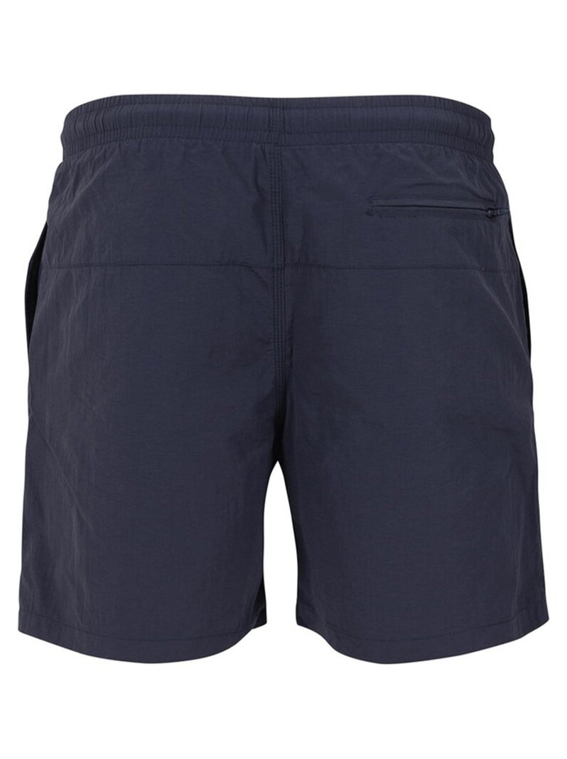 Urban Classics - Short de bain motif/style Bloc Bleu marine - Kiabi